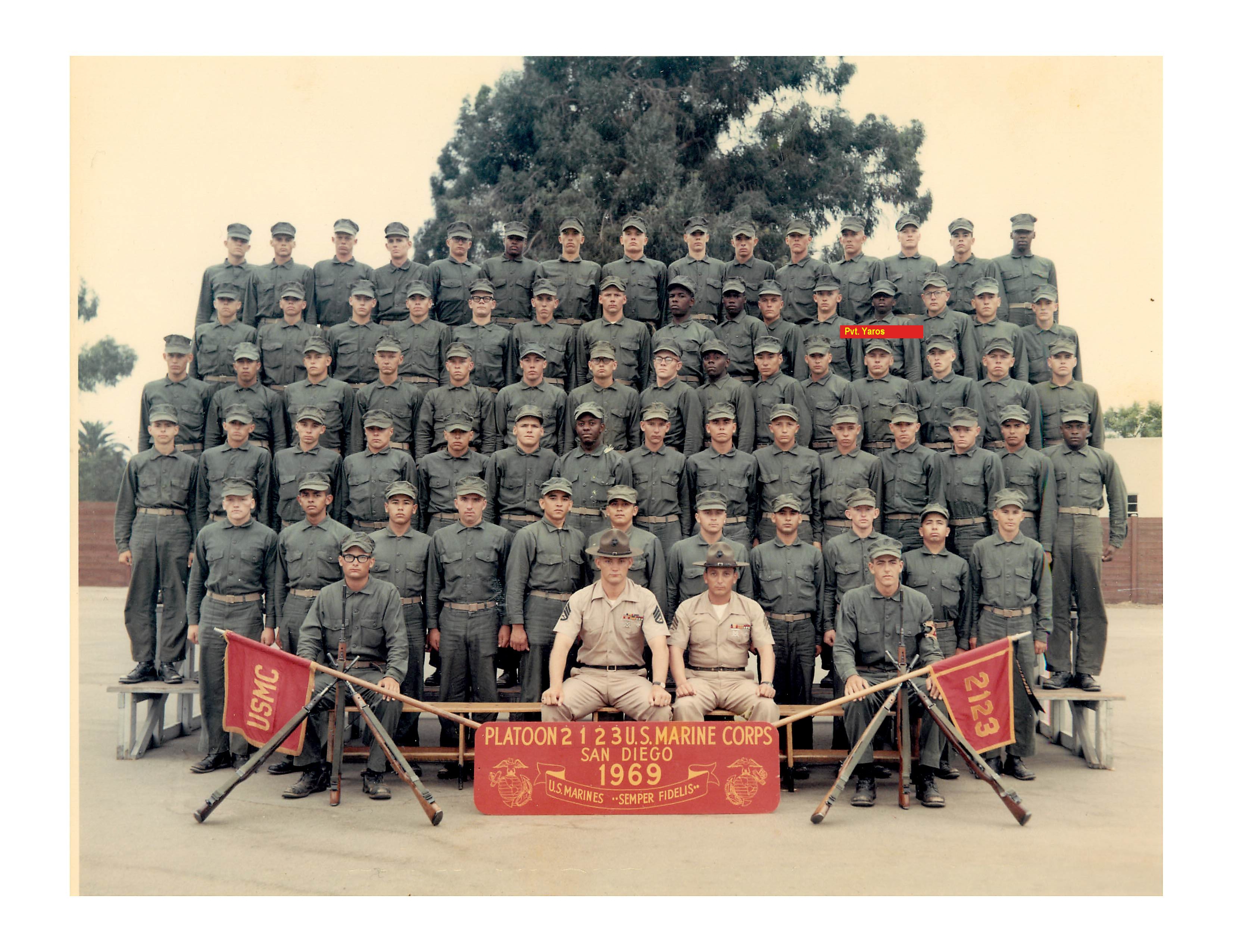 Platoon 2123 MCRD San Diego - 1969